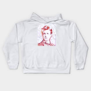 Arthur Rimbaud Portrait | Arthur Rimbaud Artwork | Line Art Kids Hoodie